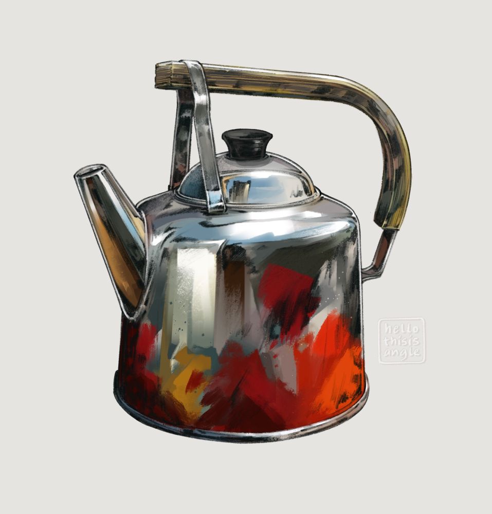 rusted tea kettle