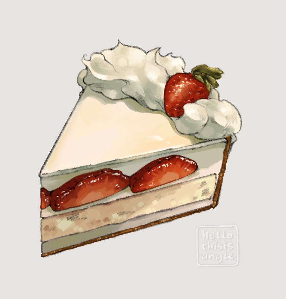 Strawberry shortcake with a crumb
