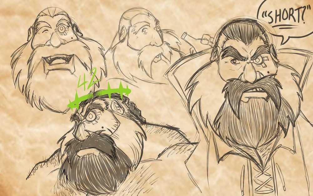 More older sketches showing how "hypnocrowns" look. His is notably broken but still working somewhat