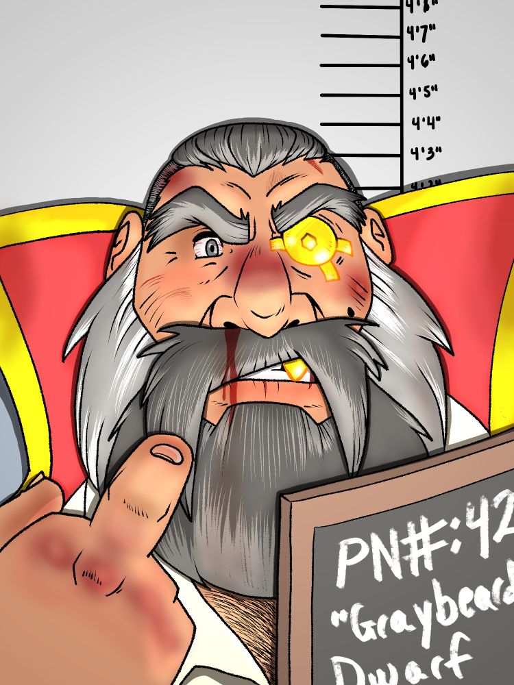 Same with bruises, a bit of blood, and dirt