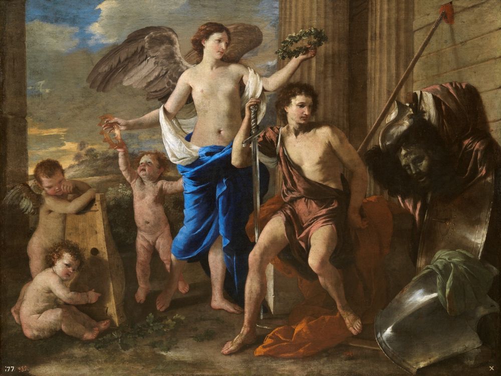 'El triunfo de David' de Nicolas Poussin
