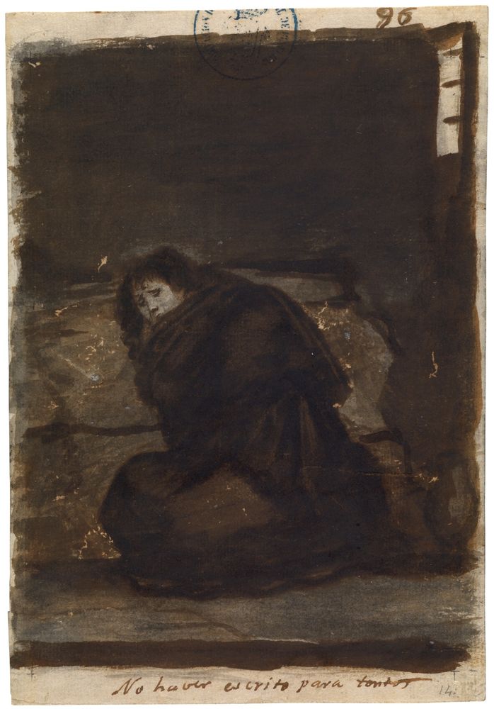 'No haver escrito para tontos' de Francisco de Goya y Lucientes