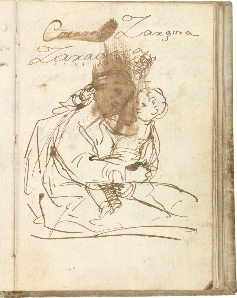 'Virgen con el Niño en brazos. Inscripción con alusión a Zaragoza' de Francisco de Goya y Lucientes