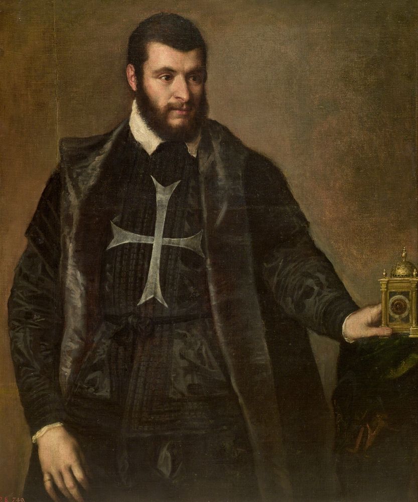'El caballero del reloj' de Vecellio di Gregorio Tiziano