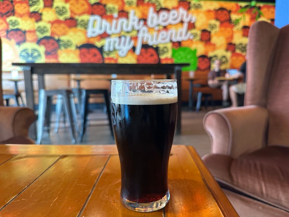 beer lab hawaii’s porter of operations, served on nitro 