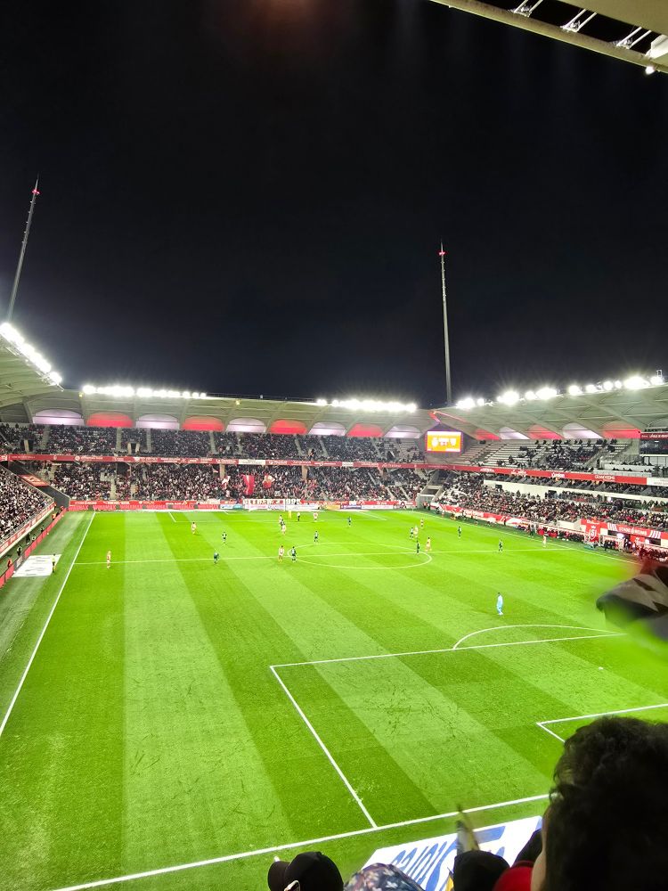 Stade Auguste Delaune vu de la tribune visiteurs 