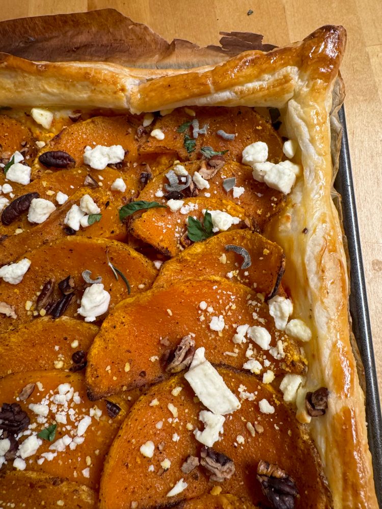 Butternut squash tart 