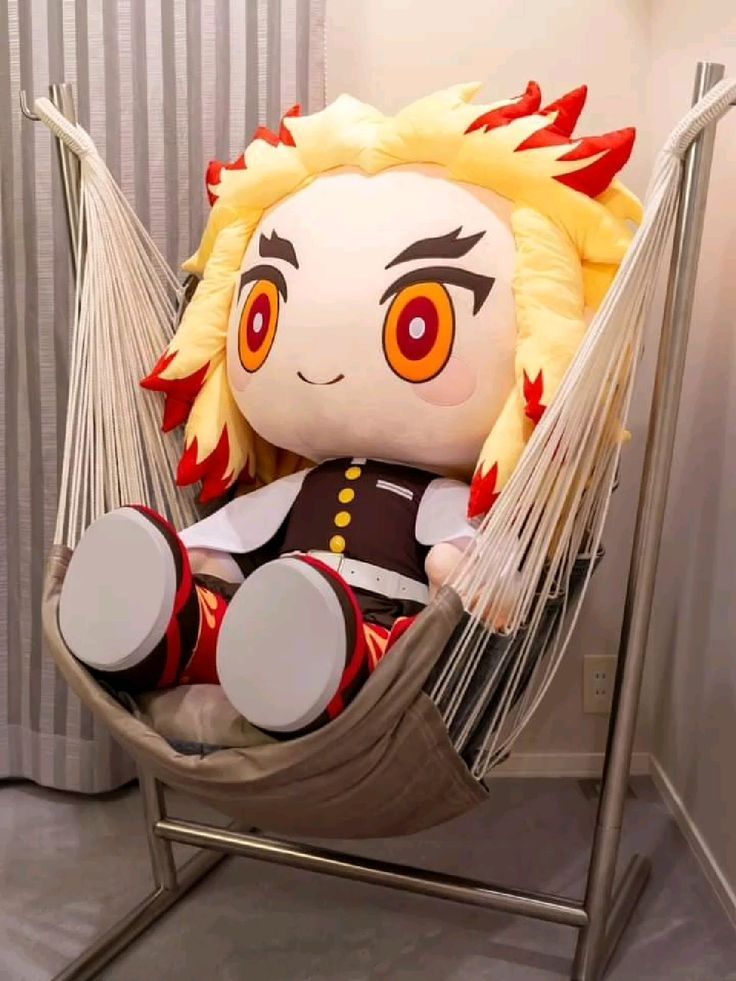 Big cute Kyojuro plushie I found on pinterest