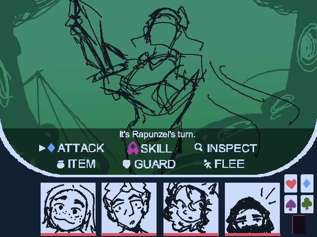 A game mockup with my ocs