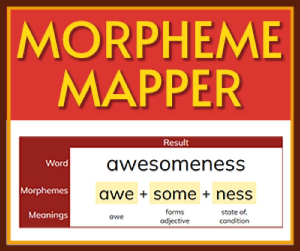 Morpheme Mapper - Phonics & Stuff