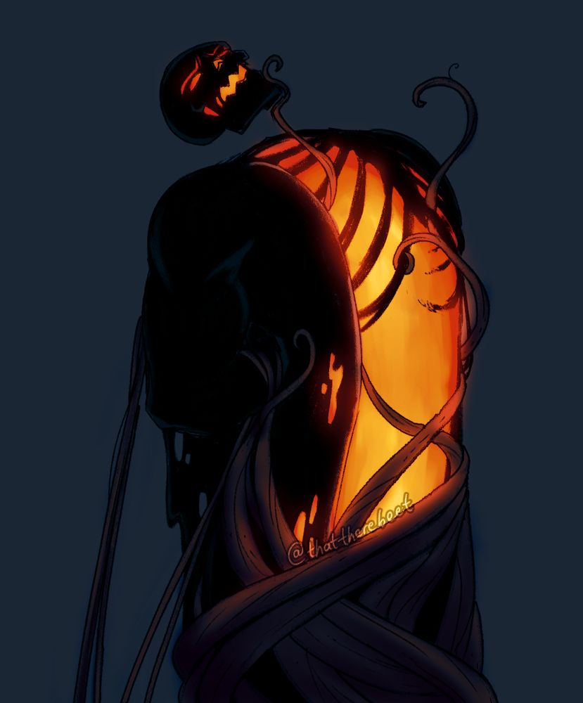 Hexxus from Ferngully being tied up rather suggestively by vines.