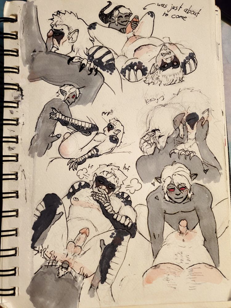 Dark Link and Volga from Hyrule warriors having sex. Volga licking cock, Dark efging and topping Volga. They love each other
