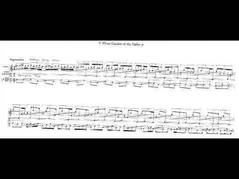 Kaija Saariaho - Six Japanese Gardens for Percussion (1994) [Score-Video]