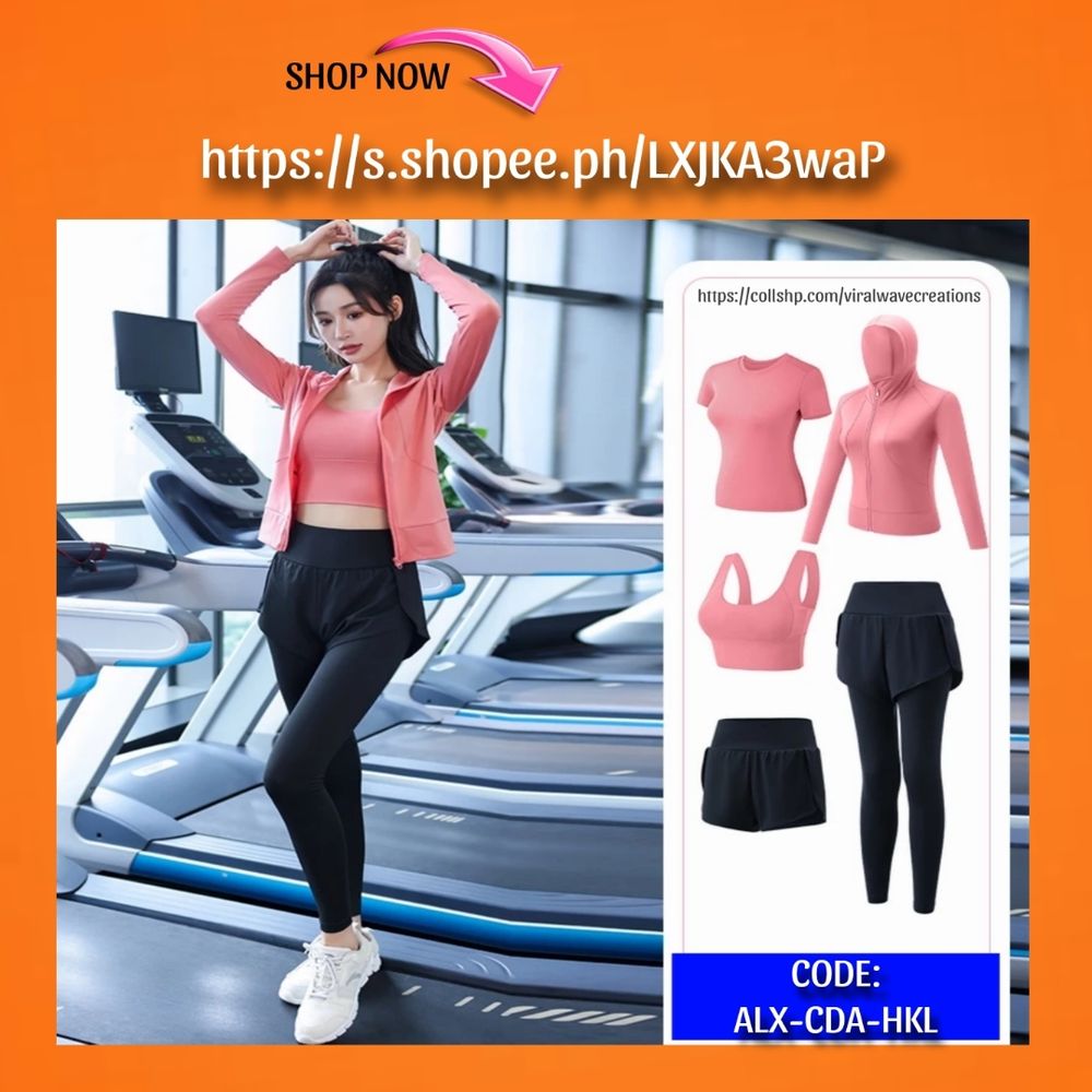 Get ready to conquer your next challenge.  Women's sports fashion that's built to last.  
🛒Make It Yours👇
https://s.shopee.ph/LXJKA3waP
CODE:  ALX-CDA-HKL

#ActiveLife