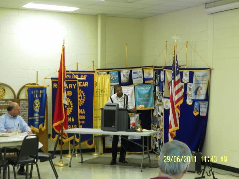 Young black man plays guitar 