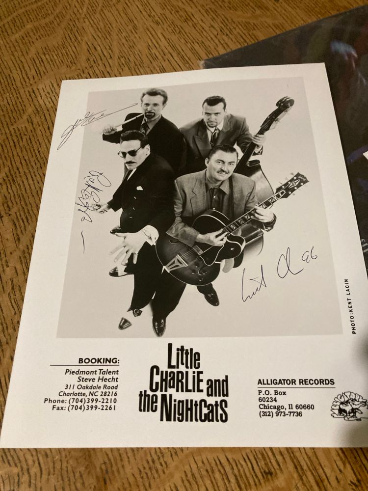Little Charlie pic signed by the band