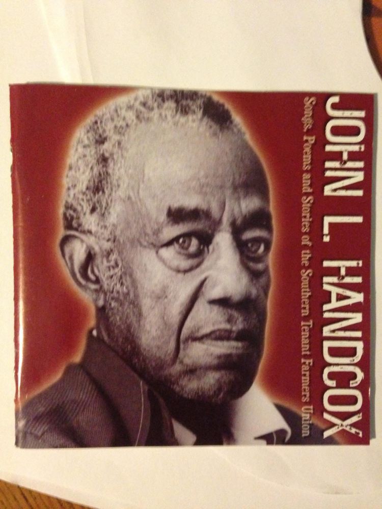 John L Handcox CD.
Photo of Handcox on cover, older black man.
