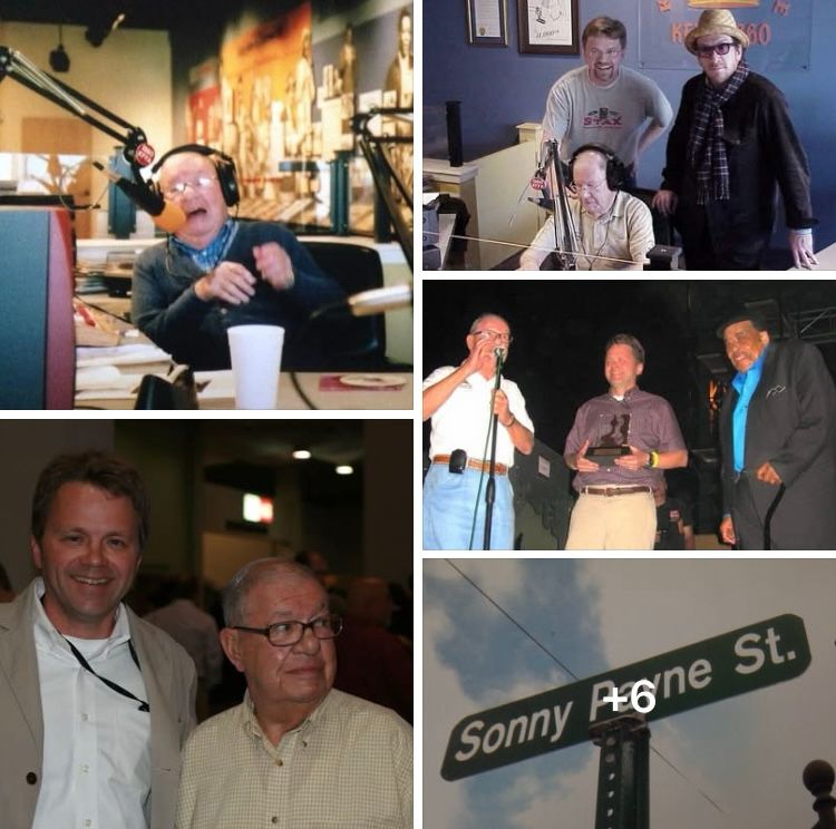 Several photos of 
1. Sonny
2. Elvis Costello & Sonny
3. James Cotton
4. Me & Sonny
5. His street sign at Helena