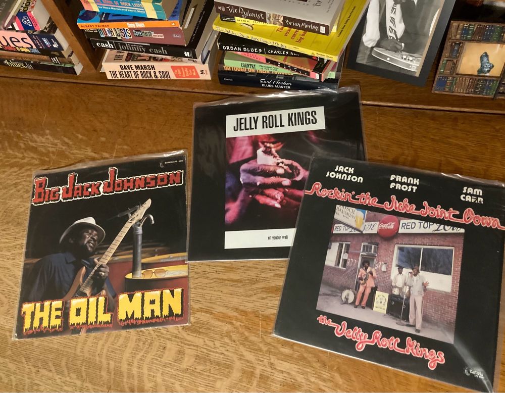 1 Big Jack Johnson record album & 2 albums from his band the Jelly Roll Kings.