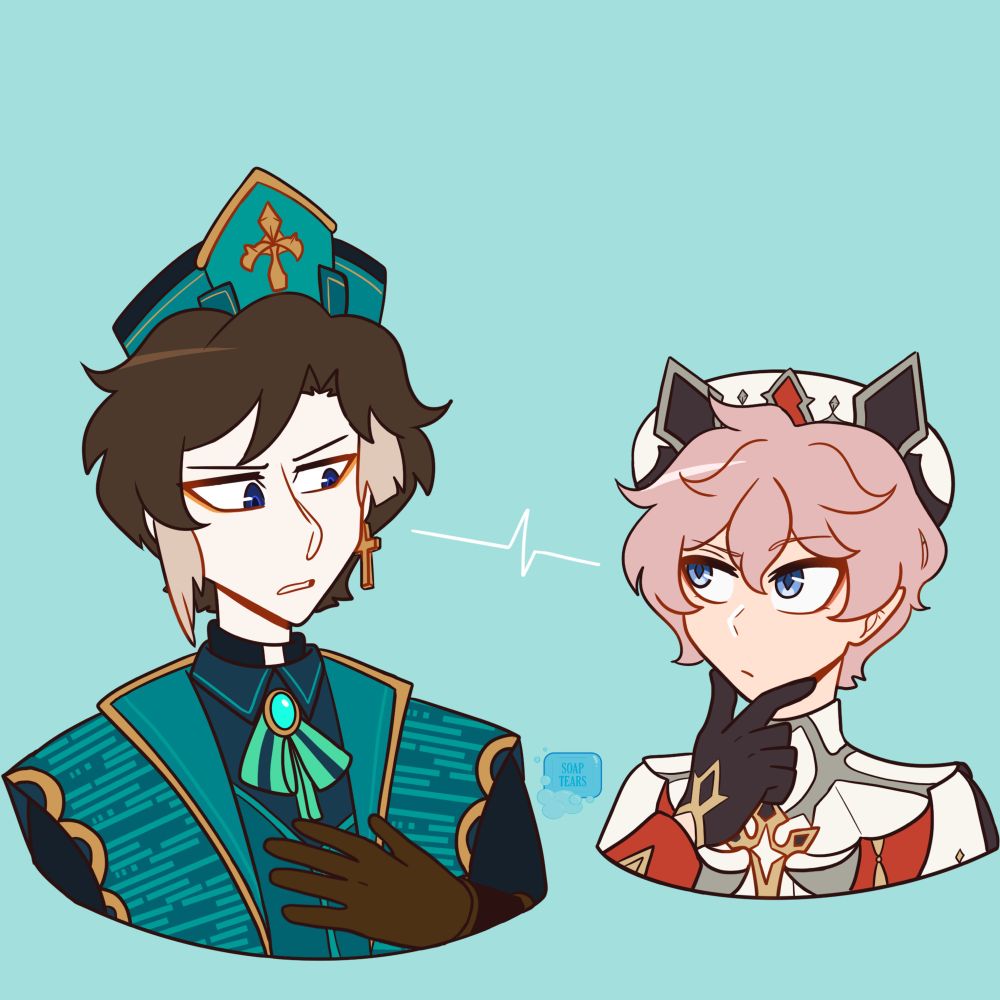 Yerik and Dahlia glaring at each other