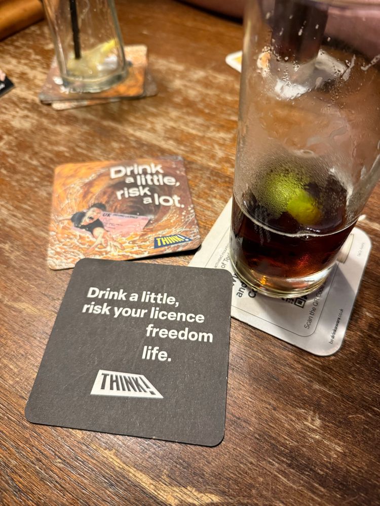 A beer may that promotes sensible decisions around drink driving 