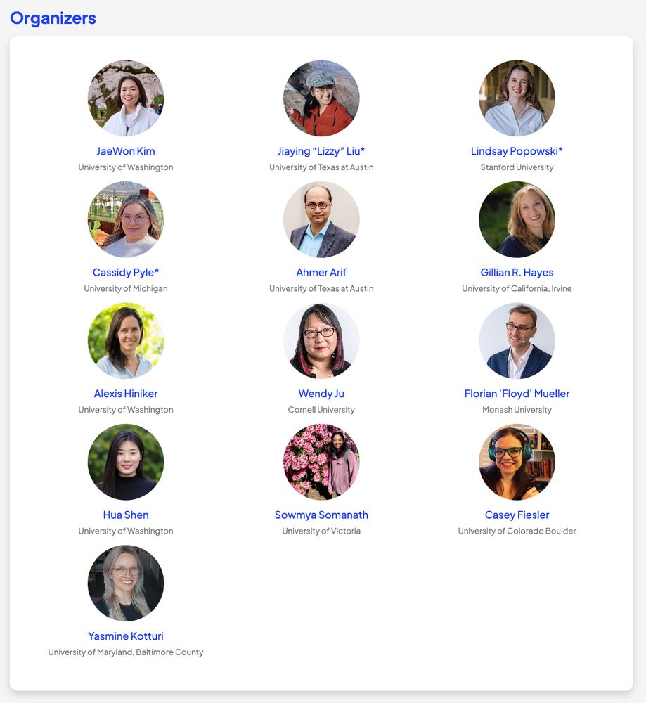 headshots of workshop organizers
