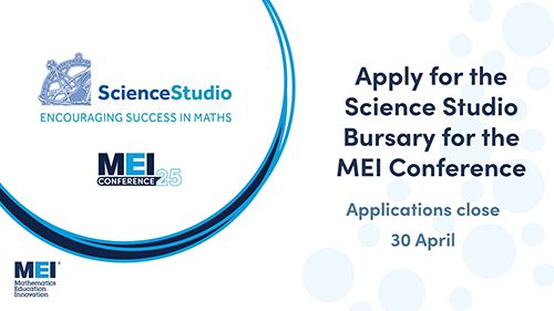 Apply for the Science Studio bursary for the MEI conference