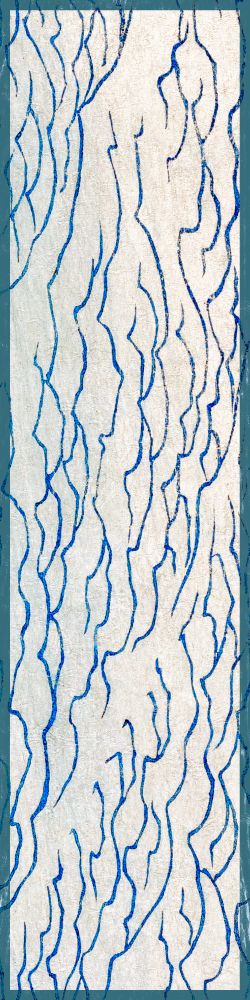 A 4-square long tetromino piece featuring white water with blue breaking waves
