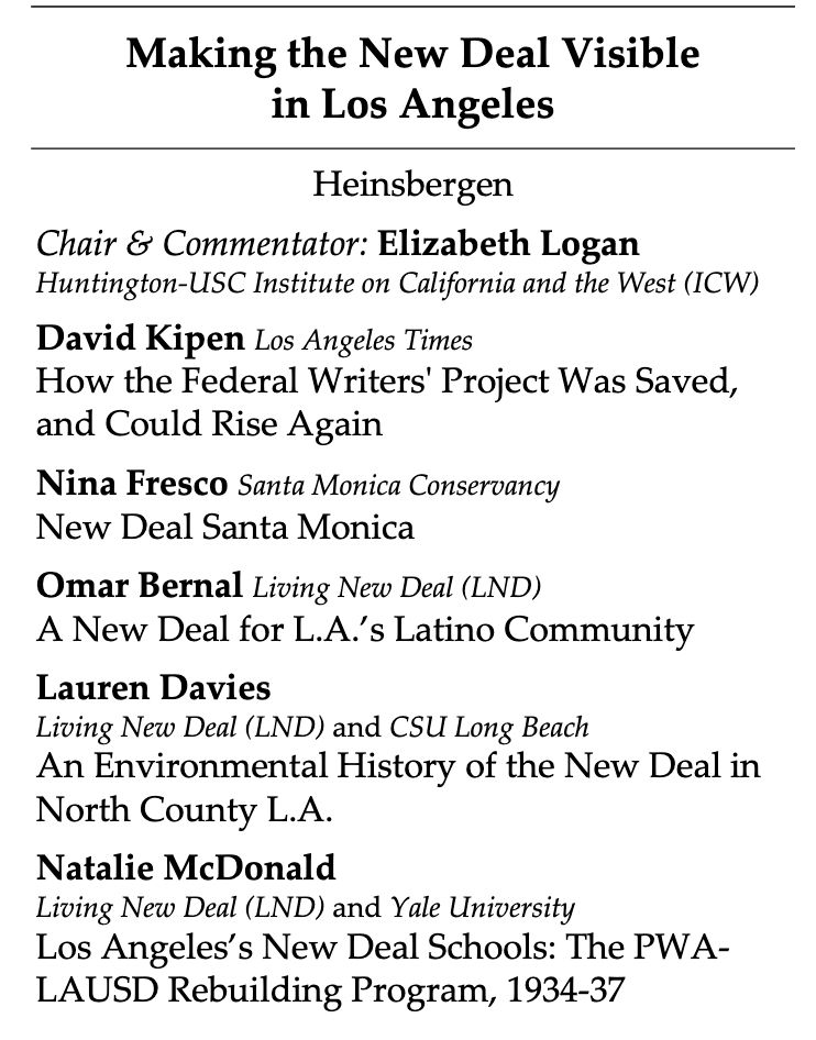 Description for the "Making the New Deal Visible in Los Angeles" panel.
