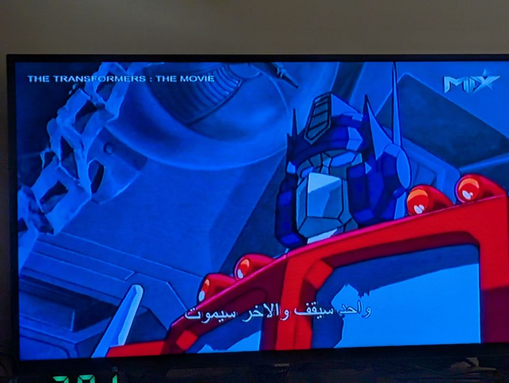 An image of Optimus Prime from Transformers: The Movie