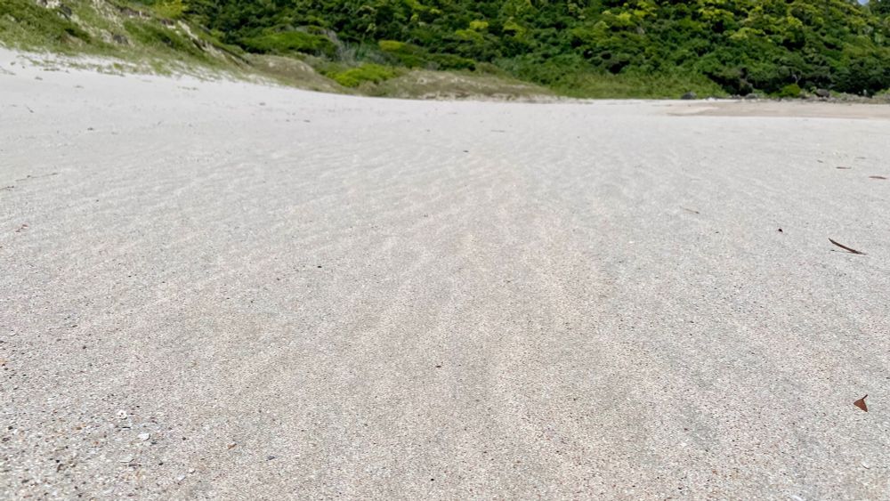 種子島の砂浜が美しくてまるで砂の惑星みたい