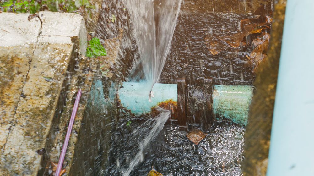 Burst Water Main Repair | Jim's Plumbing