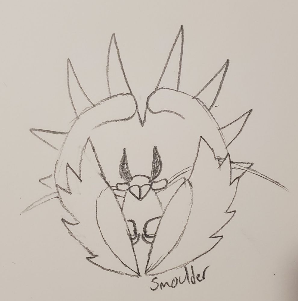 A pencil sketch of a Daimyo Hermitaur.