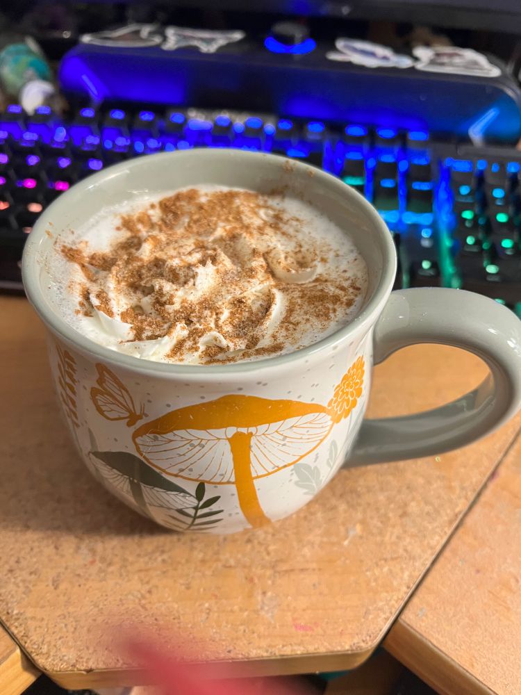 pumpkin tea latte
