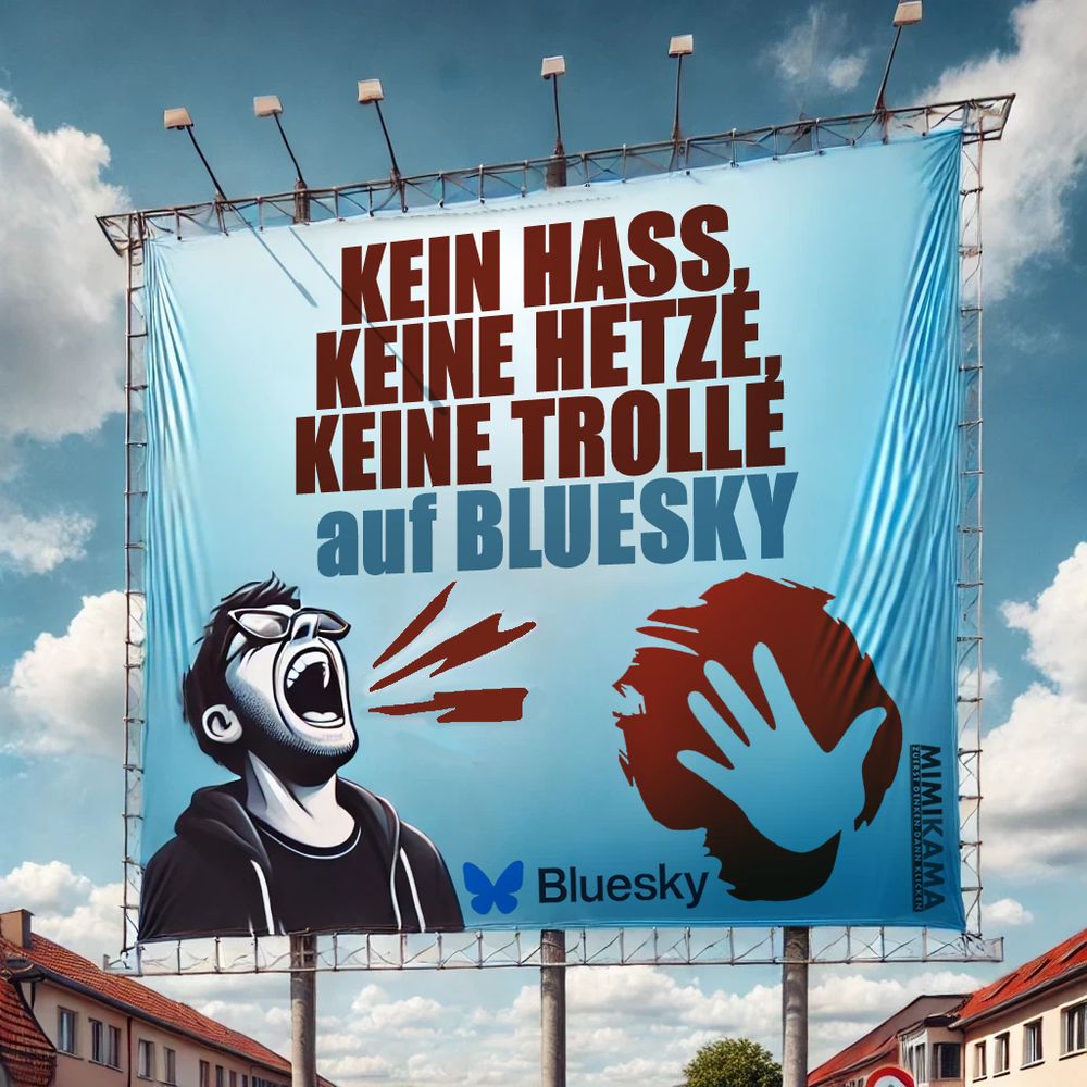 Kein Hass, keine Hetze, keine Trolle auf Bluesky.