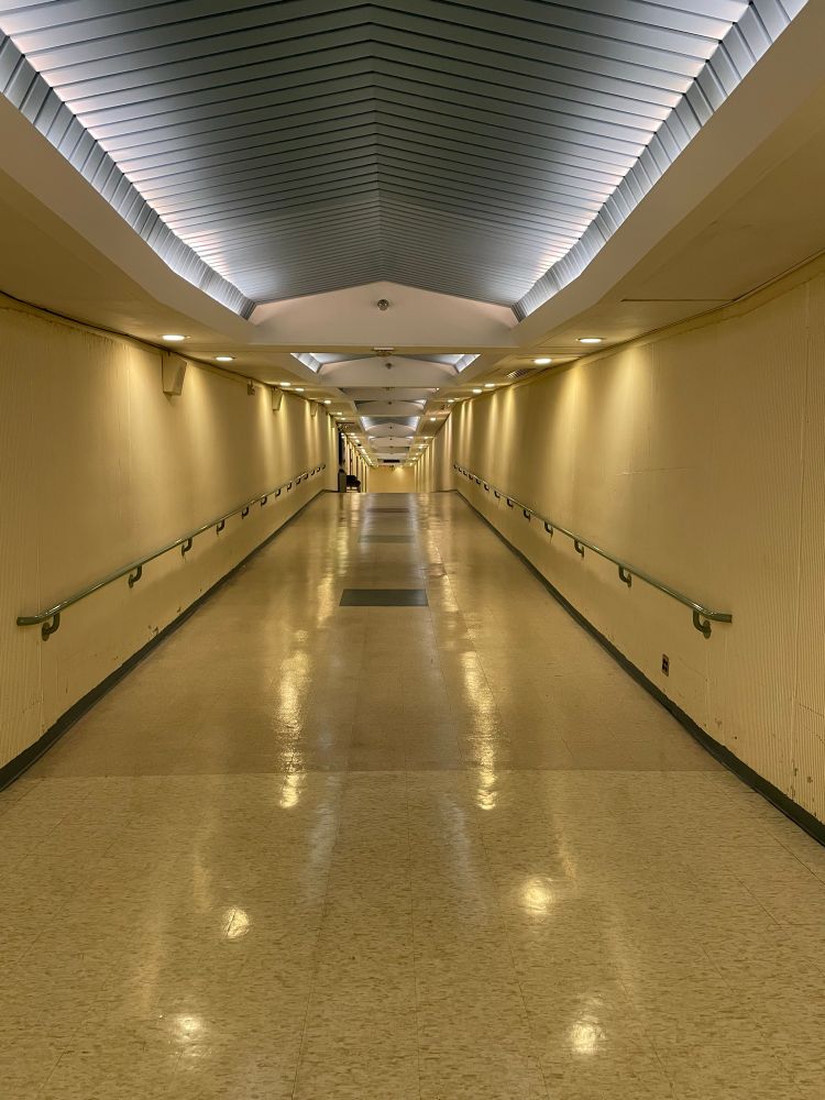 Ominous but well lit tunnel