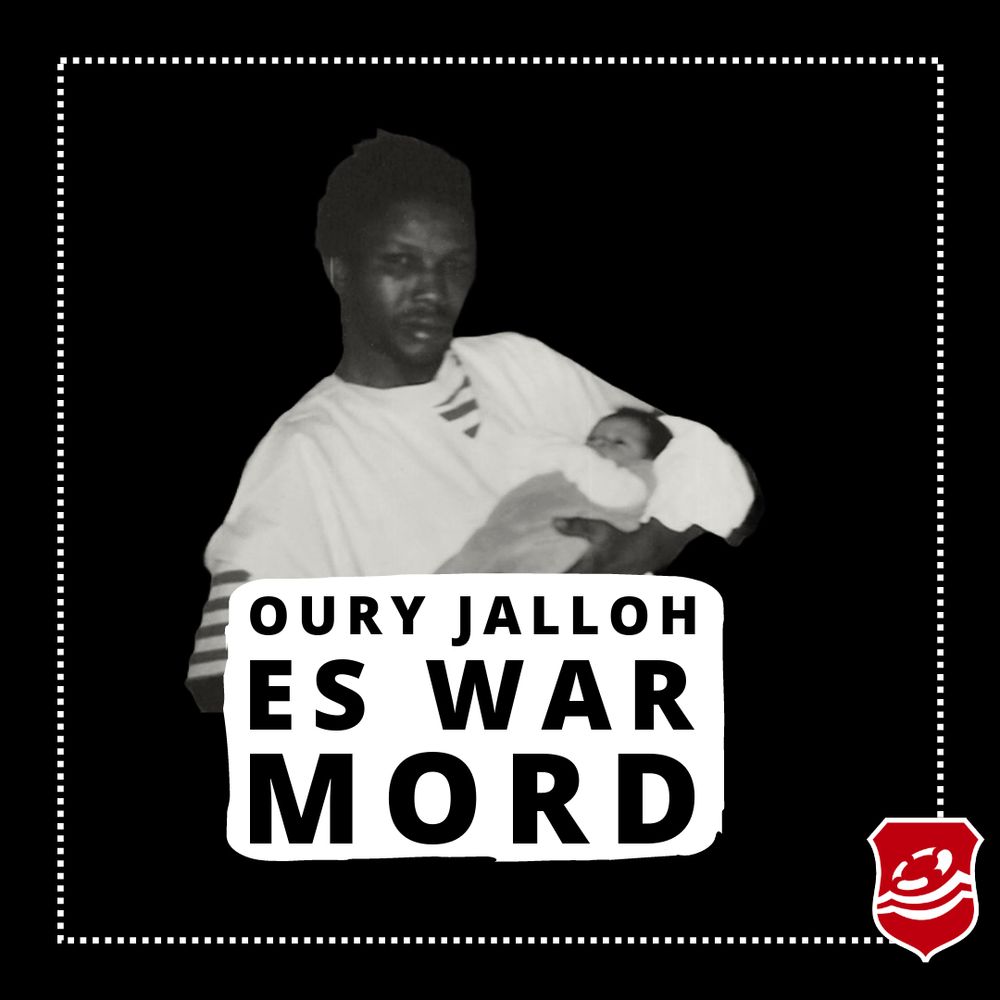 Bild von Oury Jalloh mit seinem Kind.