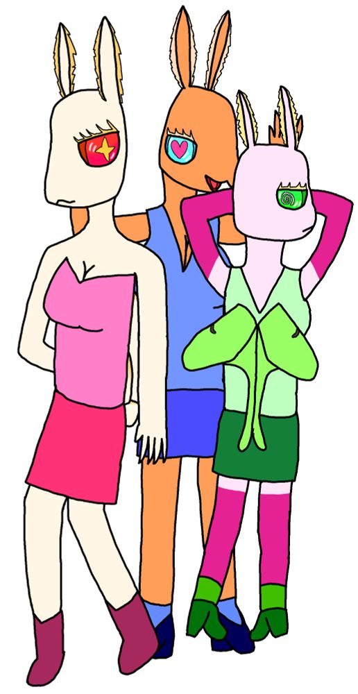 From left to right:
Tiffany Norivann, January Velcyrane, Hearts Elyksie