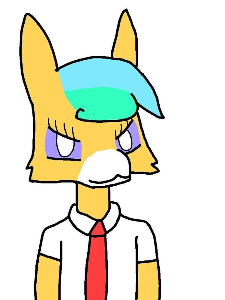 A doodle i made on the plane to test out a new artstyle