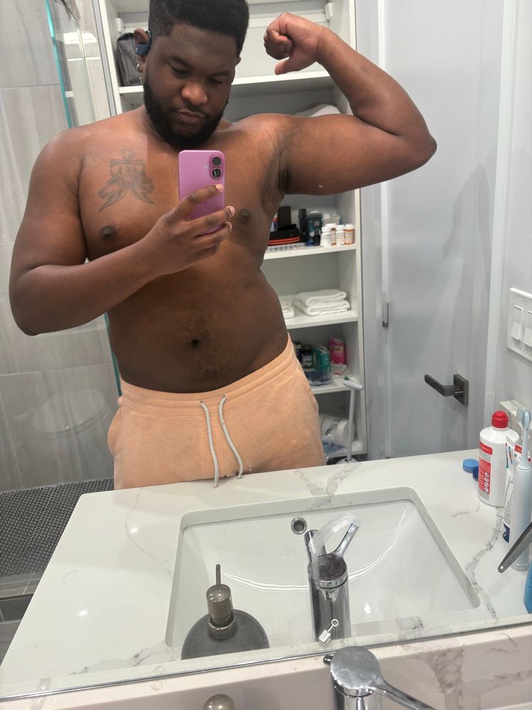 Handsome black man. 