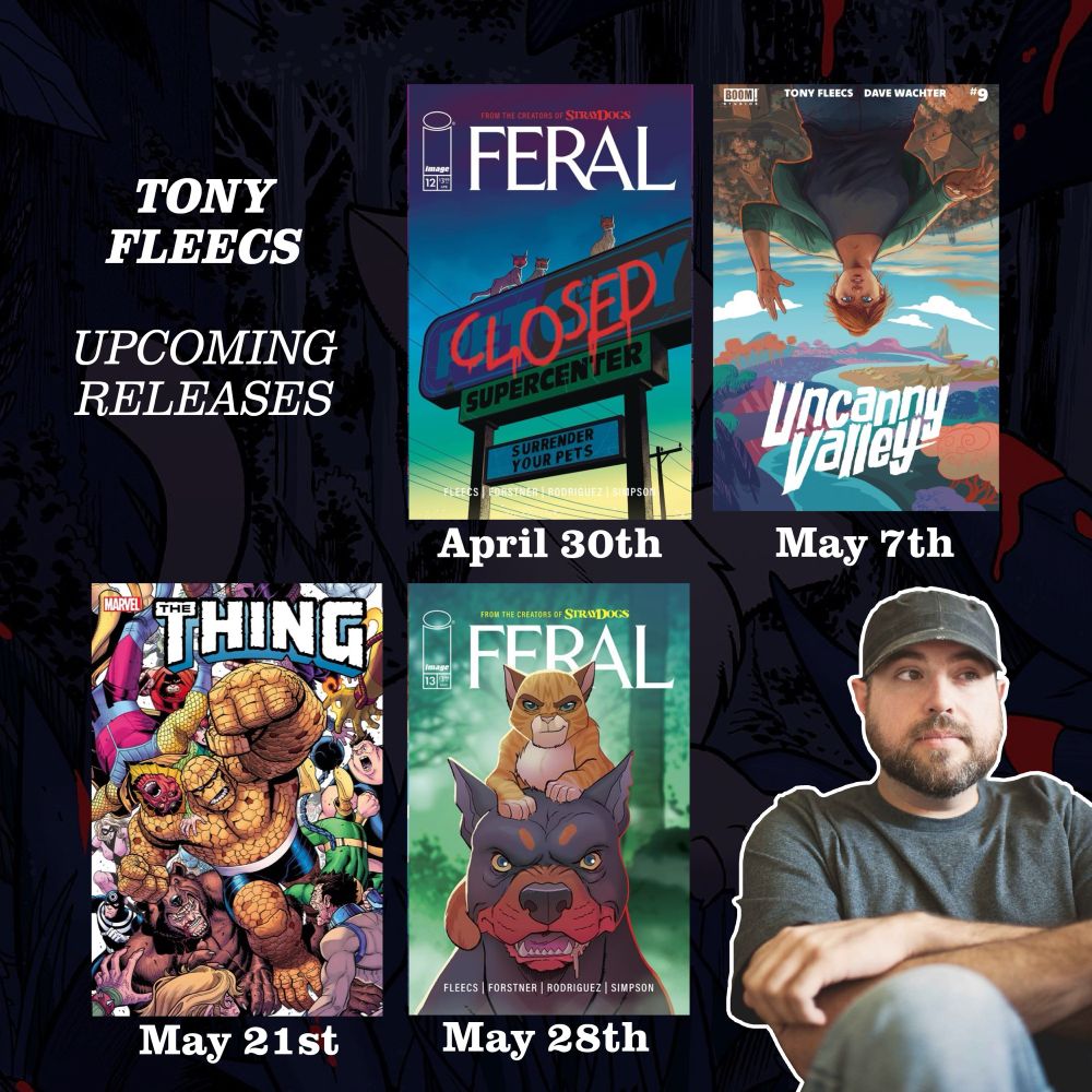 Upcoming releases from Tony fleecs and his genius collaborators. 