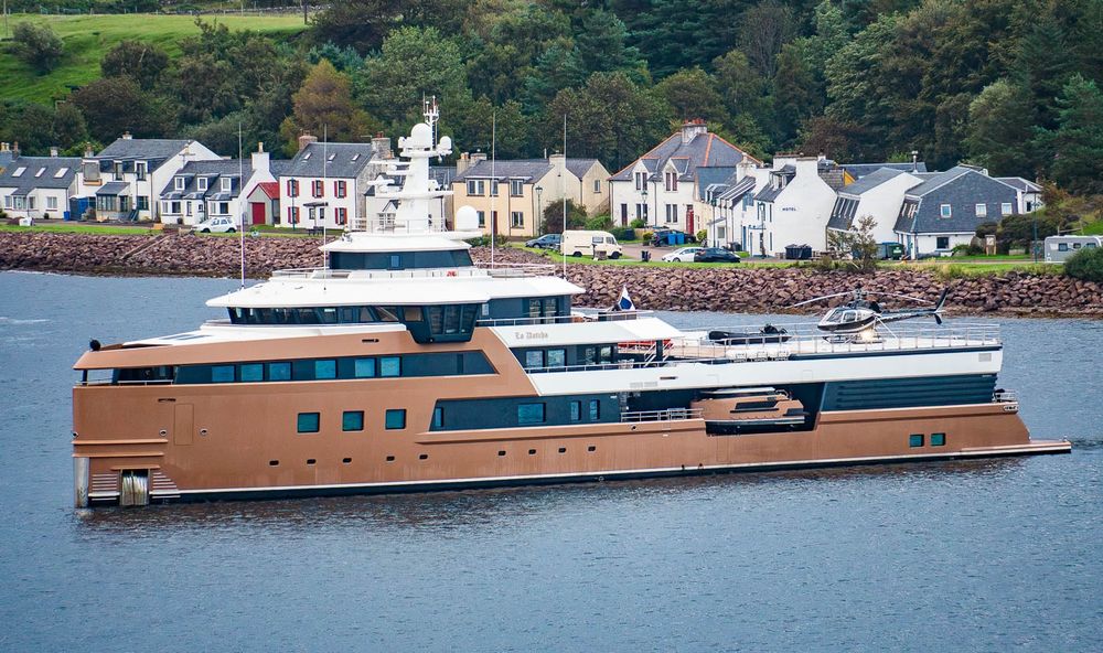 Ugly luxury yacht.