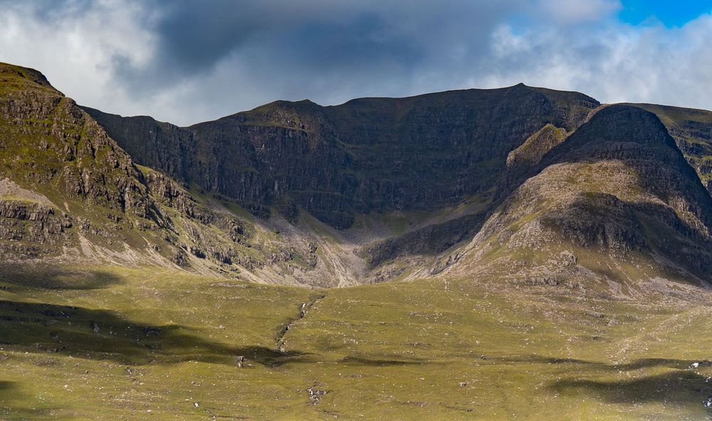 A steep cliff.