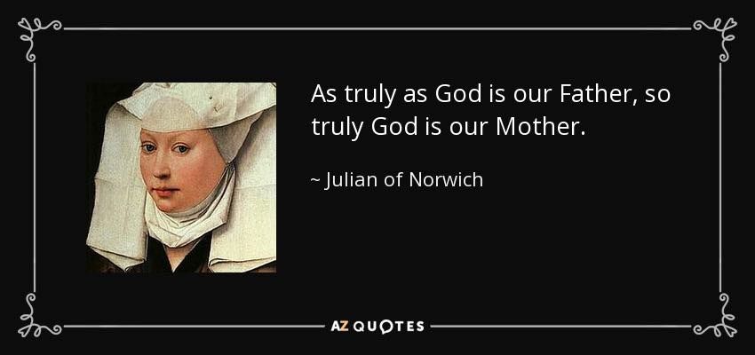 The image includes the quotation shared in the main post along with a picture of a young woman in a cream coloured medieval monastic head dress.