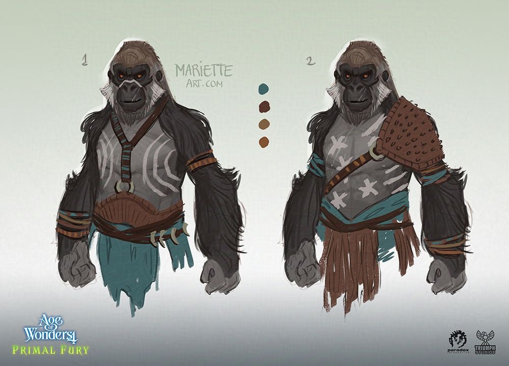 ape character sketches
