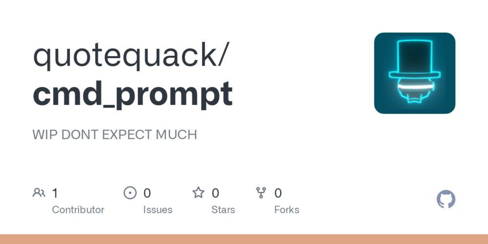 GitHub - quotequack/cmd_prompt: WIP DONT EXPECT MUCH