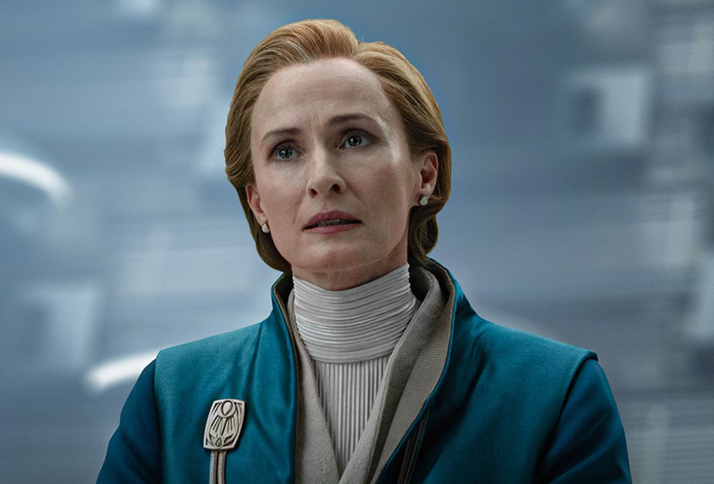 mon mothma giving her big speech at the senate