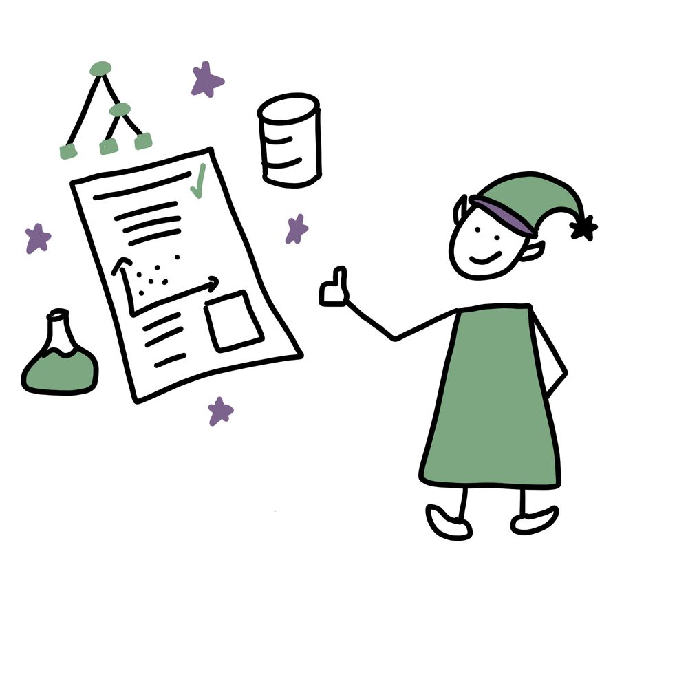 DRA 2023 Elf giving a thumbs up for reproducible science