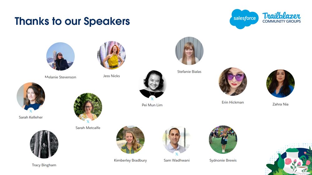 London Salesforce Women in Tech group's 2024 Speakers