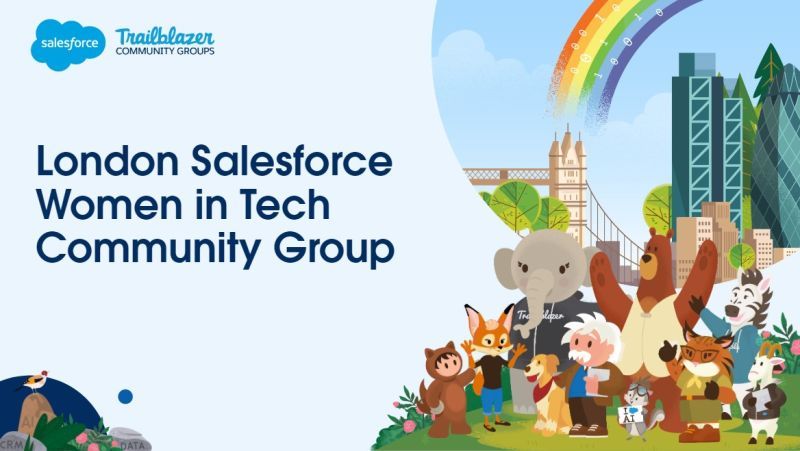 London Salesforce Women in Tech group slide